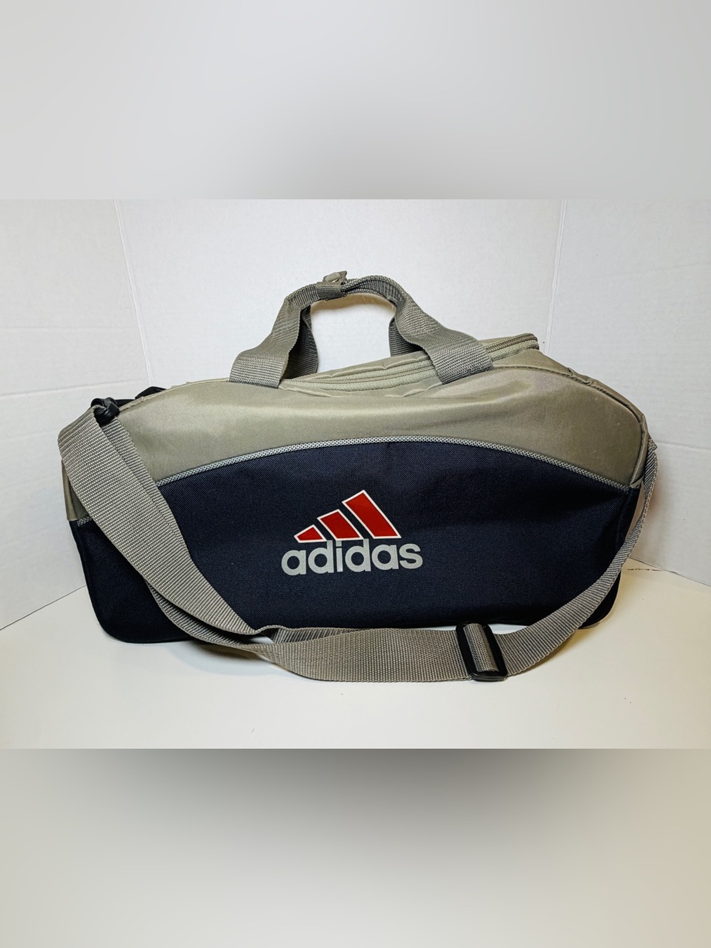 Adidas Diablo Small II Duffel Gym Bag in a grey and black